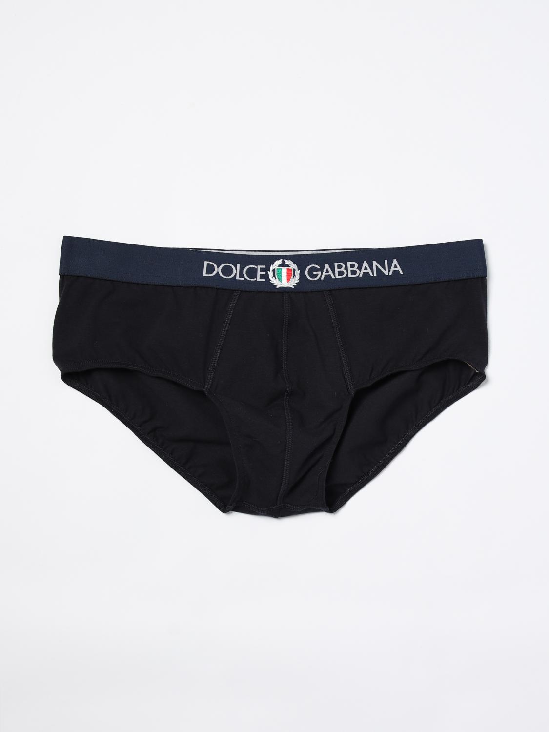 DOLCE & GABBANA INTIMO: Parigamba Dolce & Gabbana in cotone stretch , Blue Navy - Img 1