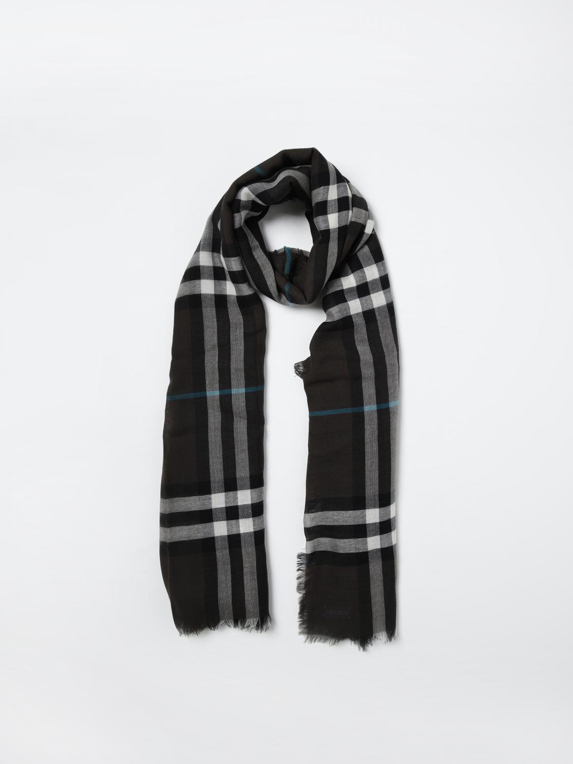 Black and white burberry scarf best sale