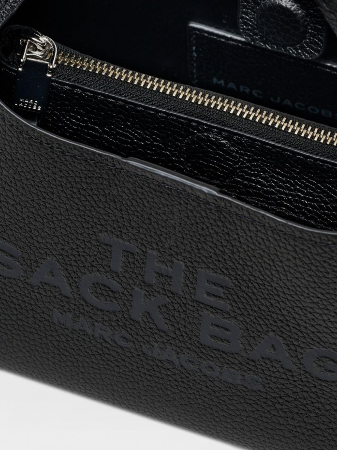MARC JACOBS BORSA A MANO: Borsa The Sac Bag Marc Jacobs in pelle a grana , Nero - Img 4
