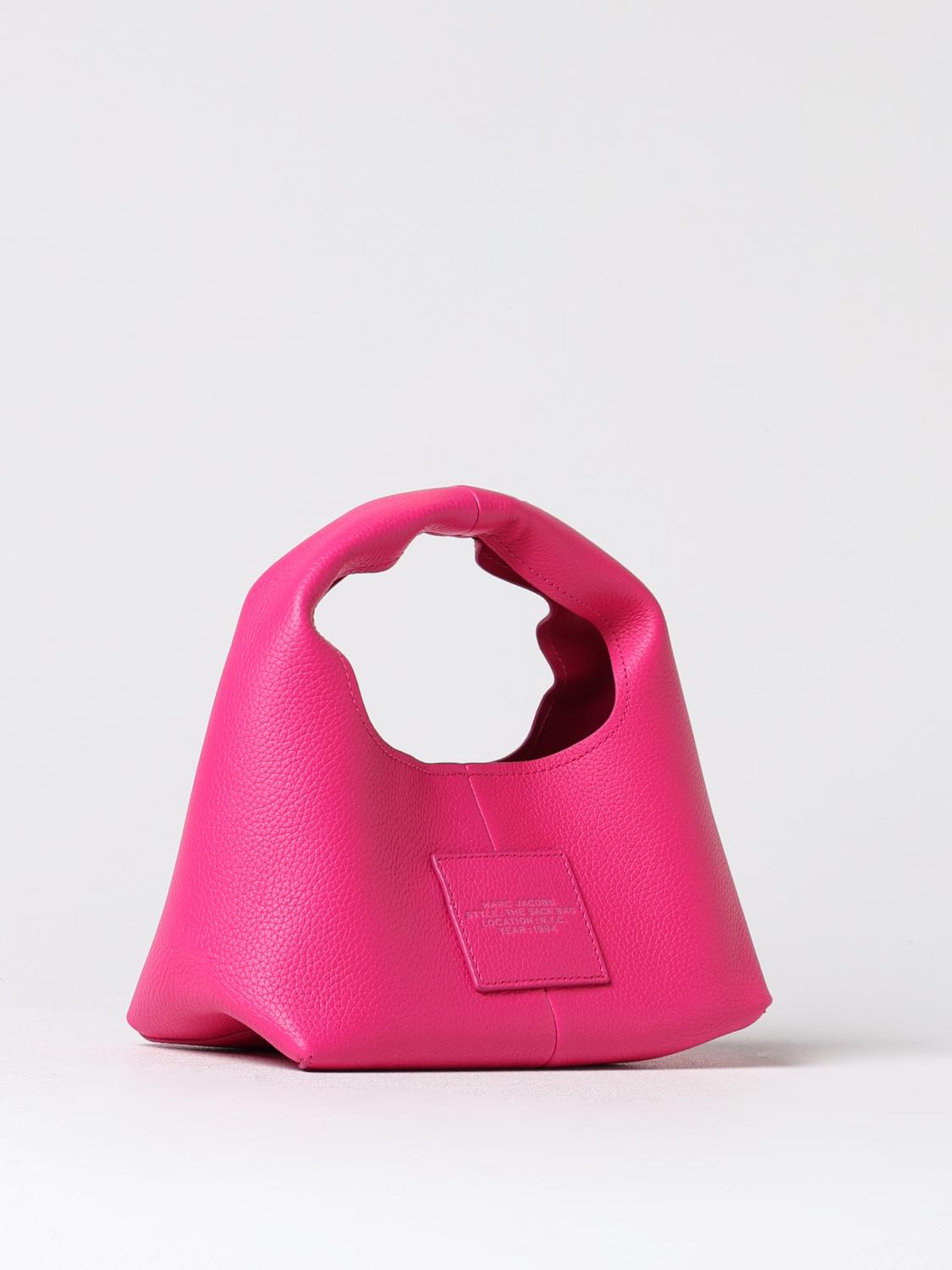 MARC JACOBS BORSA A MANO: Borsa The Sac Bag Marc Jacobs in pelle a grana , Rosa - Img 2