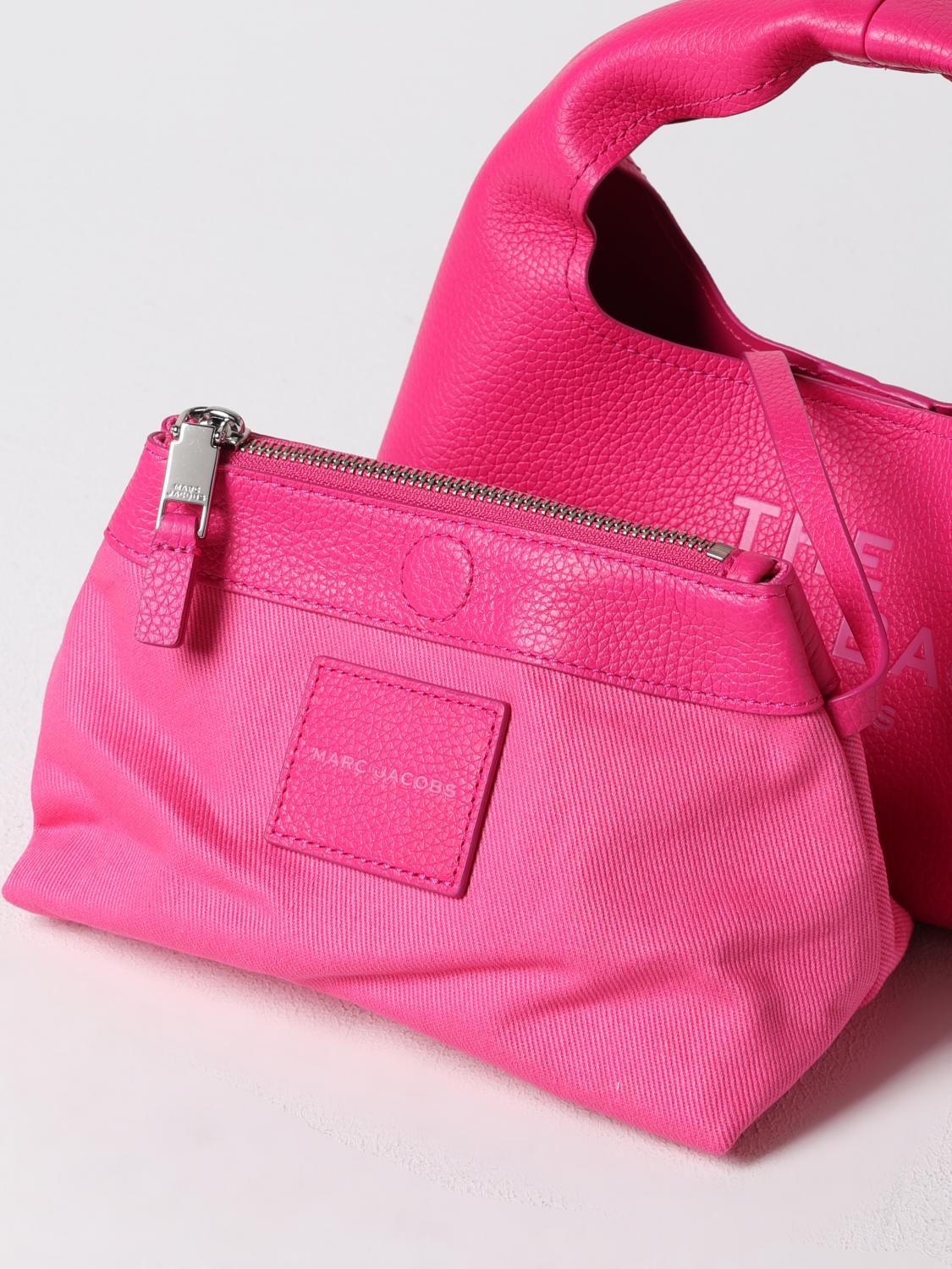 MARC JACOBS BORSA A MANO: Borsa The Sac Bag Marc Jacobs in pelle a grana , Rosa - Img 3