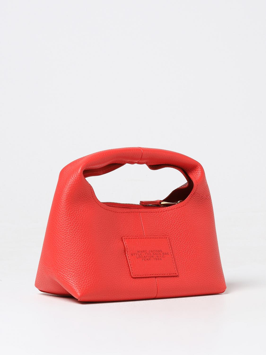 MARC JACOBS HANDTASCHE: Marc Jacobs The Sac Bag aus genarbtem Leder, Rot - Img 2
