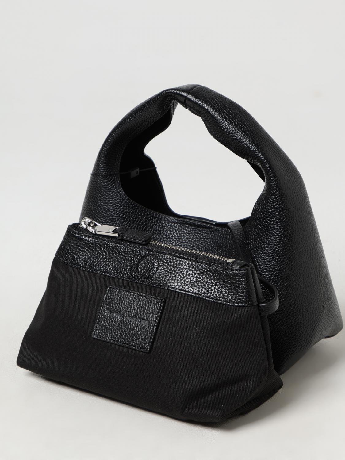 MARC JACOBS BORSA A MANO: Borsa The Sac Bag Marc Jacobs in pelle a grana , Nero 1 - Img 3