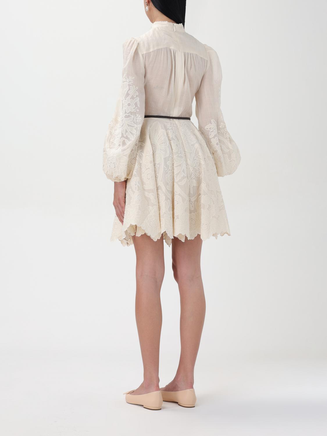 zimmermann short white dress Zimmermann - Acacia Broderie Ivory Mini Dress