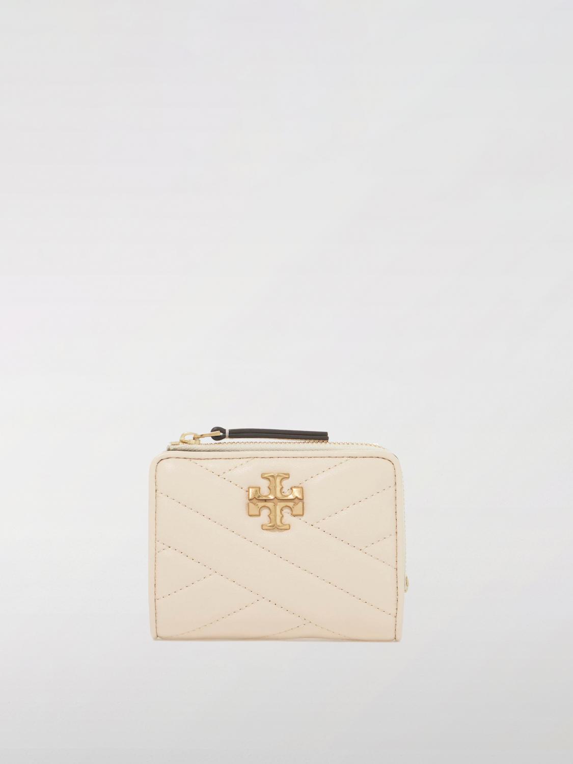 TORY BURCH WALLET: Wallet woman Tory Burch, Cream - Img 1