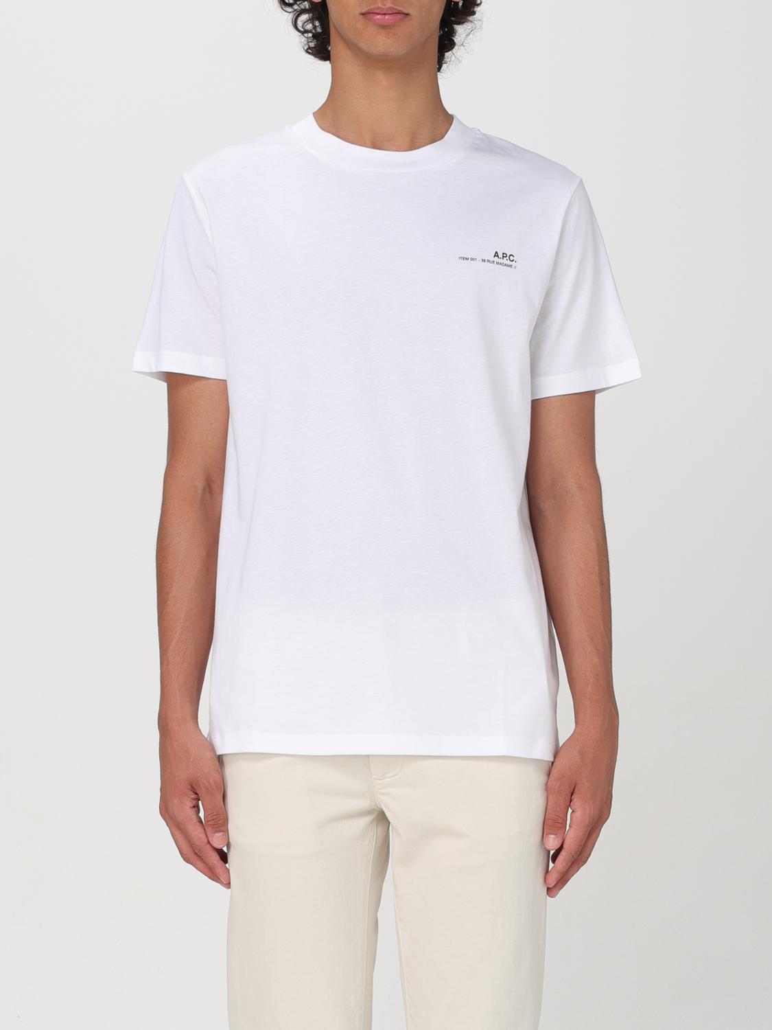 A.P.C. T-SHIRT: T-shirt men A.P.C., White - Img 1