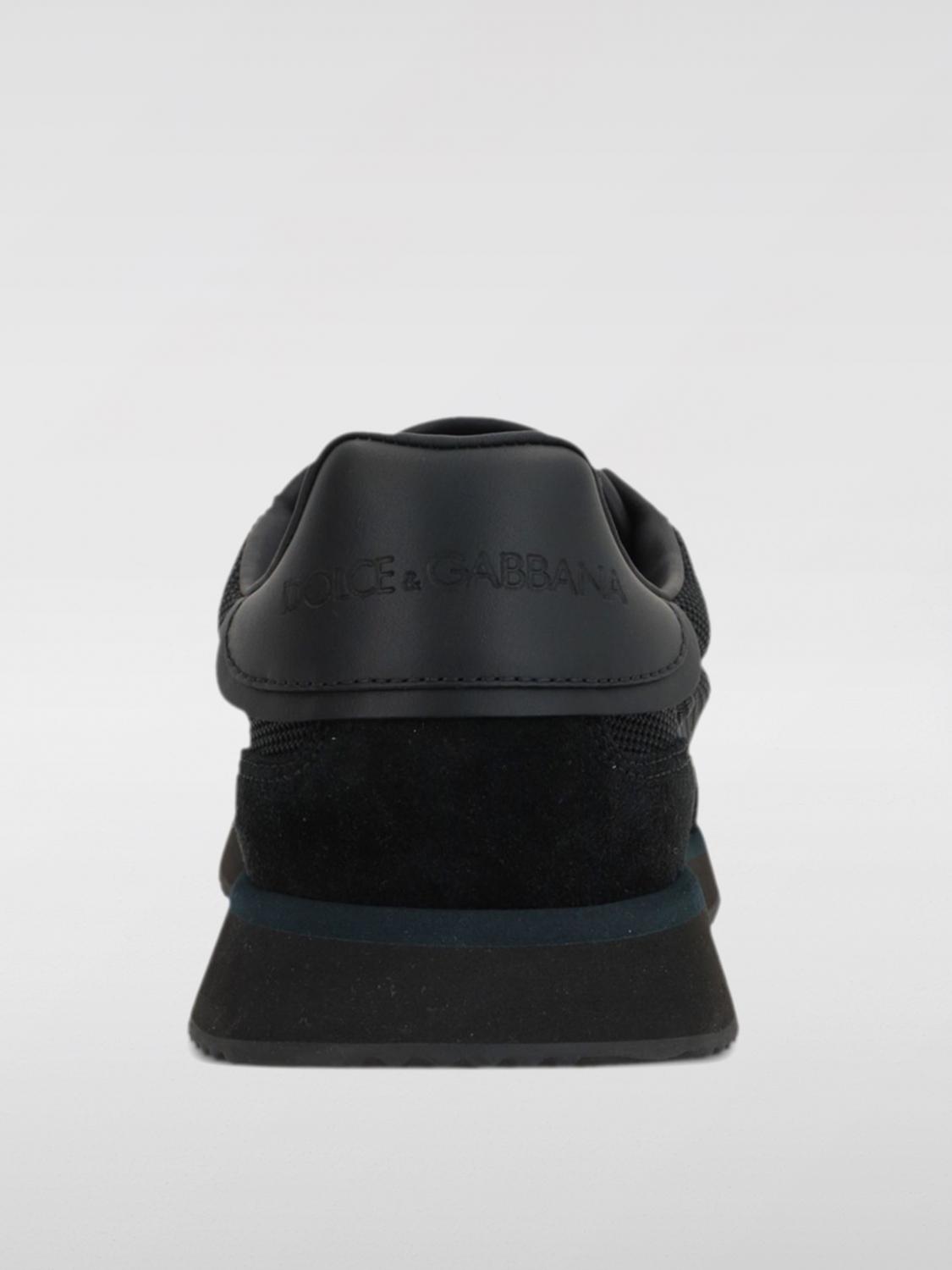 DOLCE & GABBANA SNEAKERS: Sneakers DG CUSHION Dolce & Gabbana in camoscio e nylon , Nero - Img 3