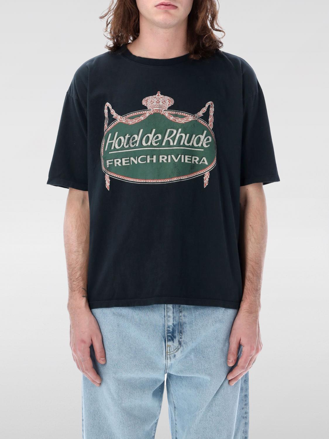 Tシャツ・カットソー RHUDE Men T-shirt Black RHSS24TT08012610 0610 Cross_2.jpeg