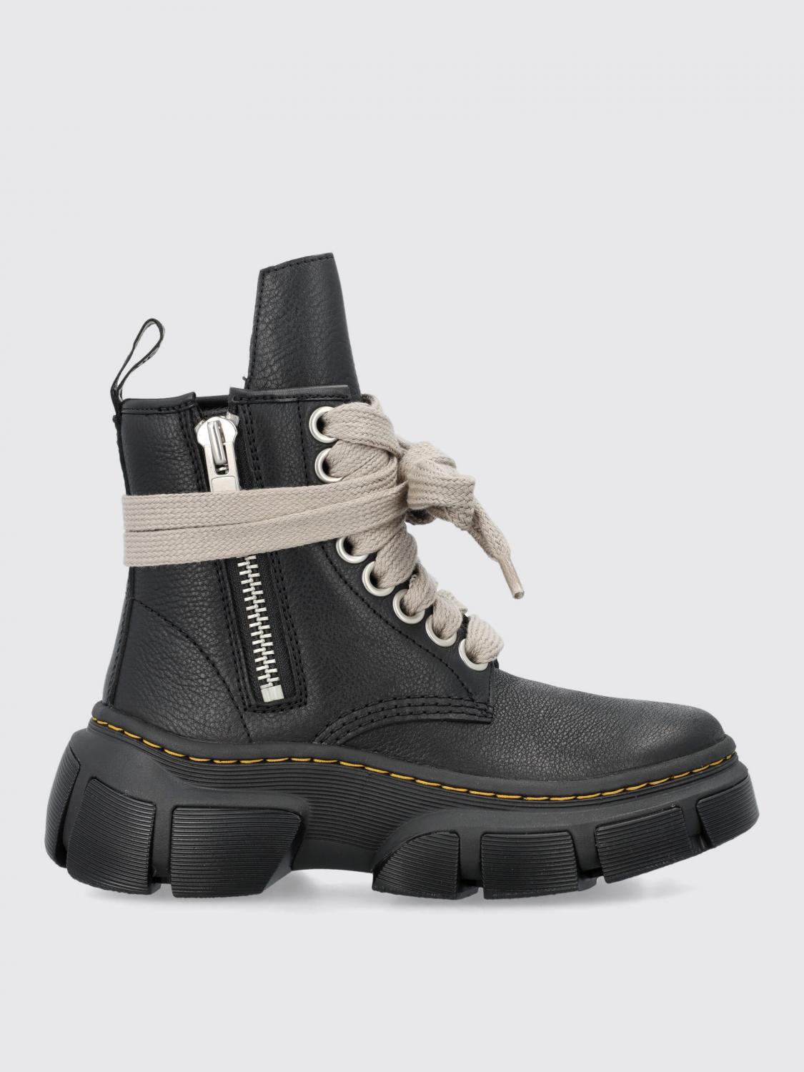 DR. MARTENS X RICK OWENS: Flat shoes woman - Black | Dr. Martens X Rick ...