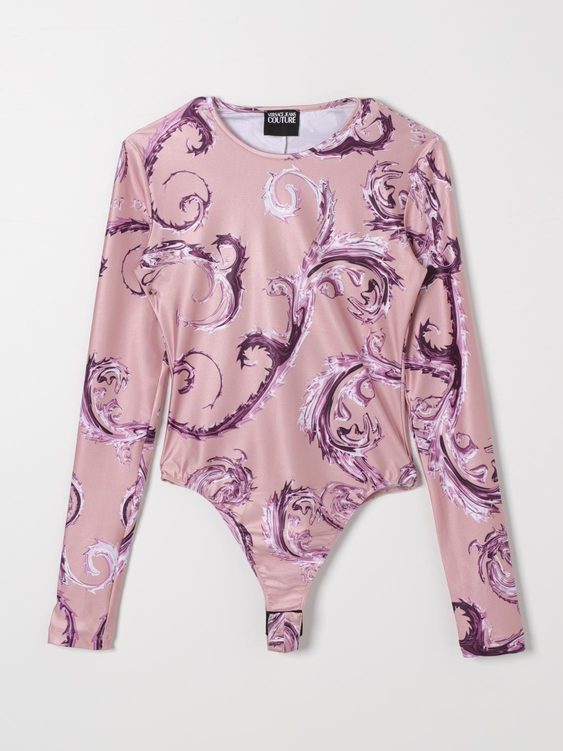 VERSACE JEANS COUTURE TOP: Mono pieza mujer Versace Jeans Couture, Rosa - Img 2