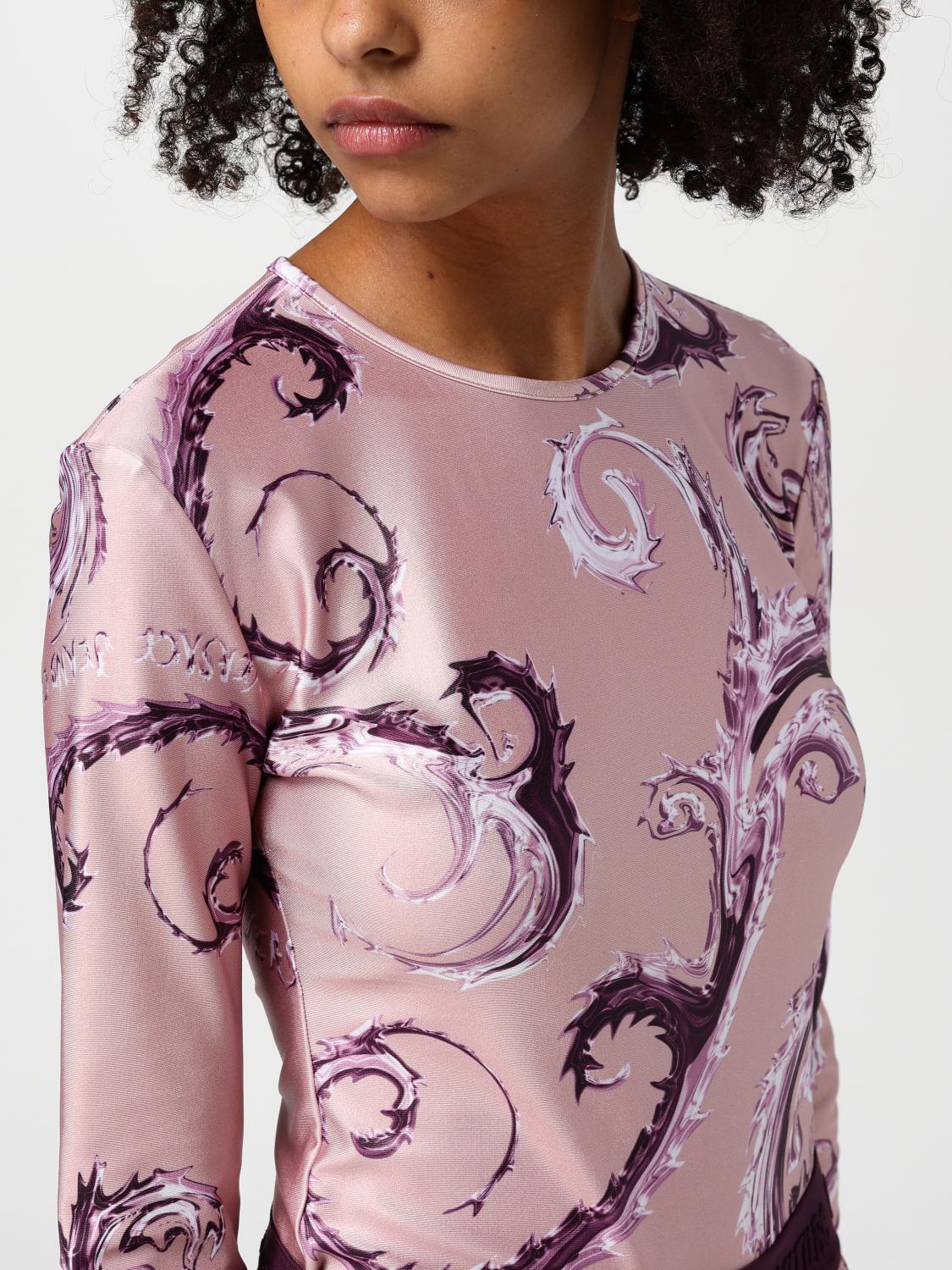VERSACE JEANS COUTURE TOP: Mono pieza mujer Versace Jeans Couture, Rosa - Img 4