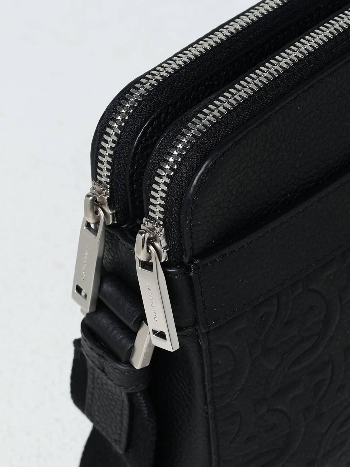 FERRAGAMO SHOULDER BAG: Bags men Ferragamo, Black - Img 4