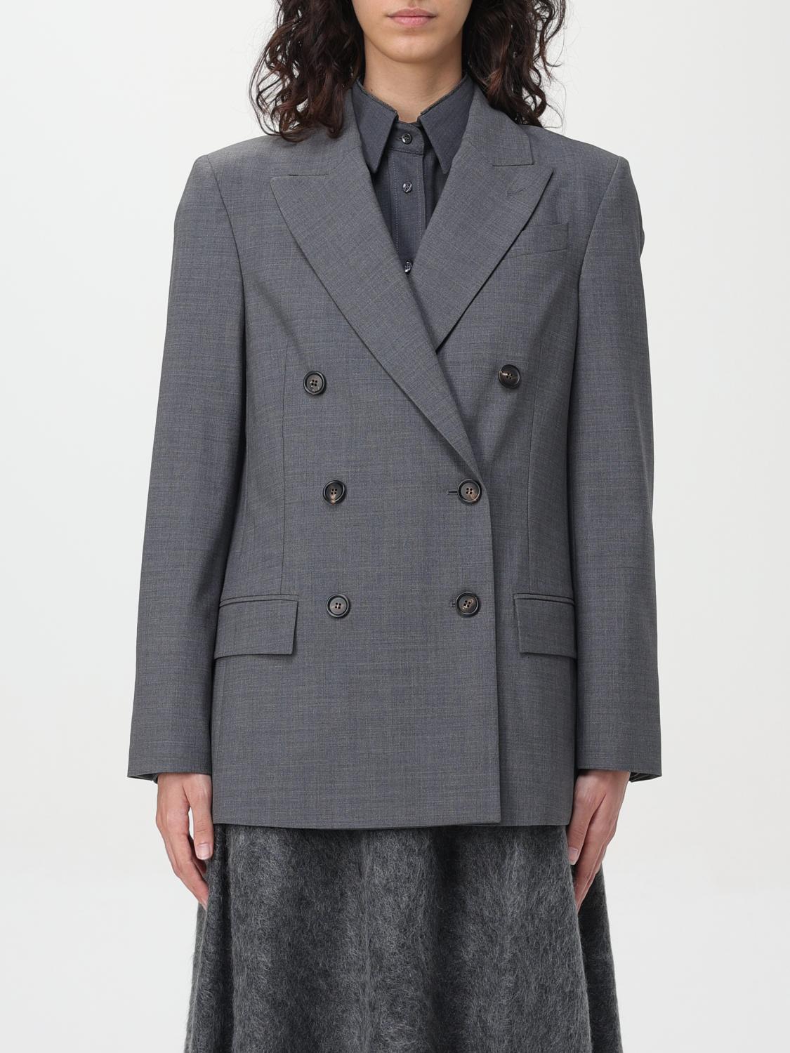BRUNELLO CUCINELLI BLAZER: Jacket woman Brunello Cucinelli, Grey - Img 1