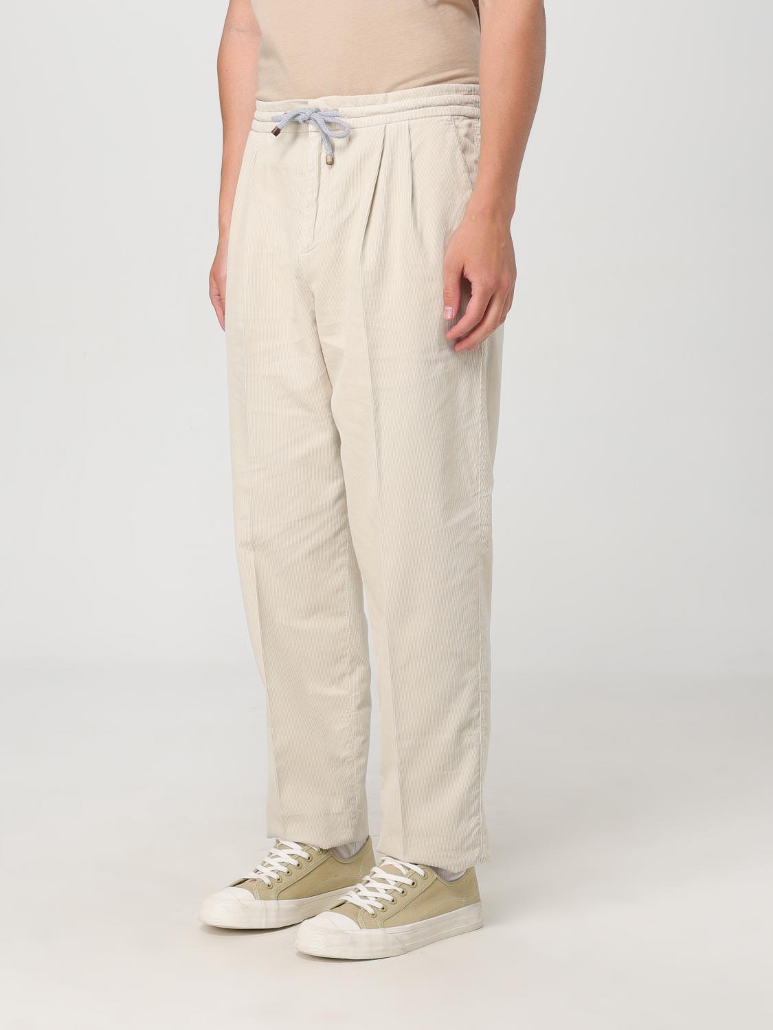 BRUNELLO CUCINELLI TROUSERS: Trousers men Brunello Cucinelli, Beige - Img 4