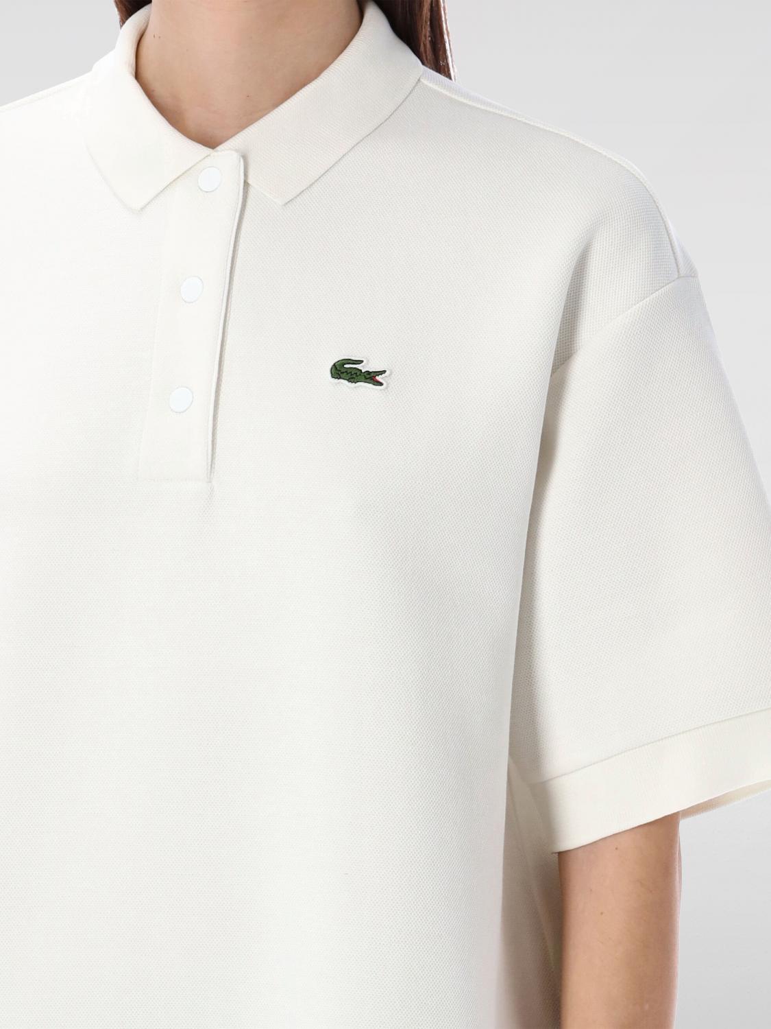 LACOSTE CAMISETA: Camiseta mujer Lacoste, Blanco - Img 3