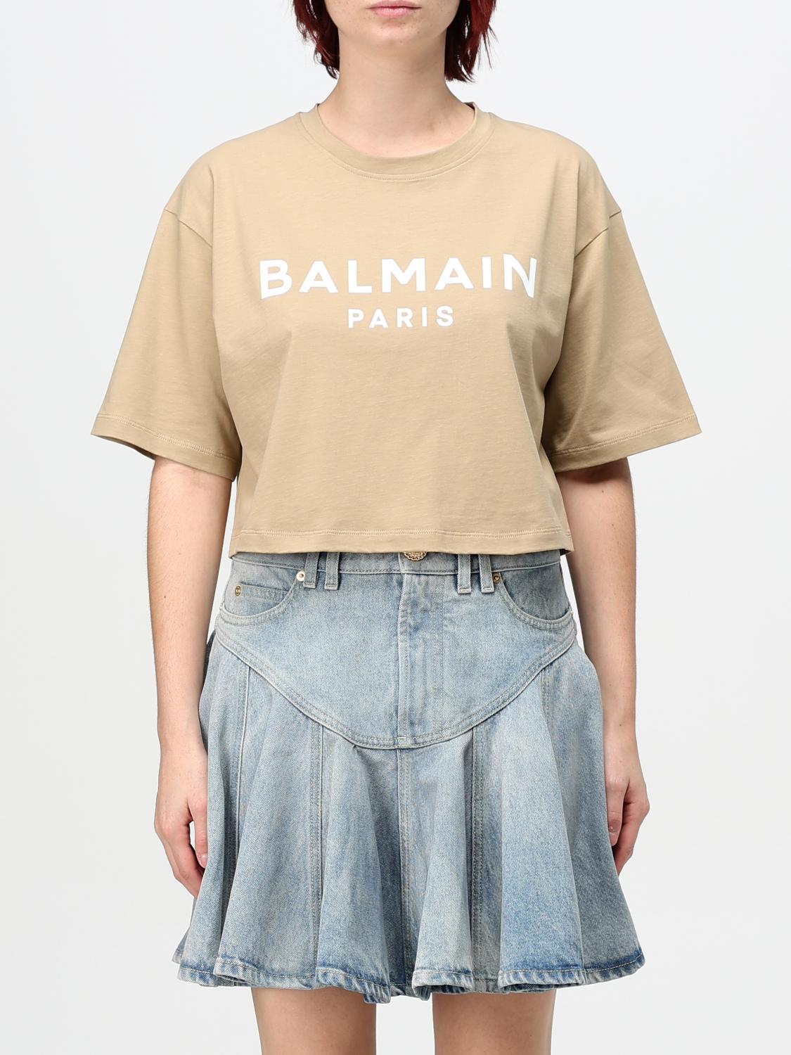 Giglio T-shirt Balmain in cotone con logo