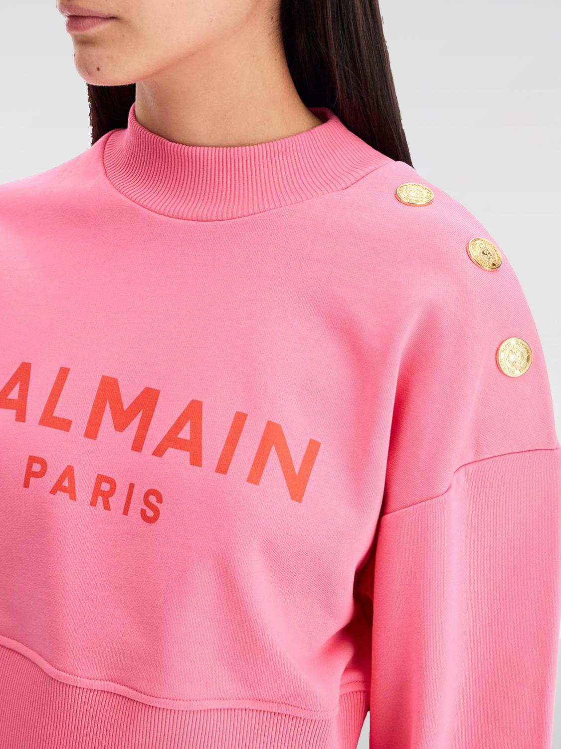 BALMAIN SWEATSHIRT: Pullover damen Balmain, Fuchsia - Img 3