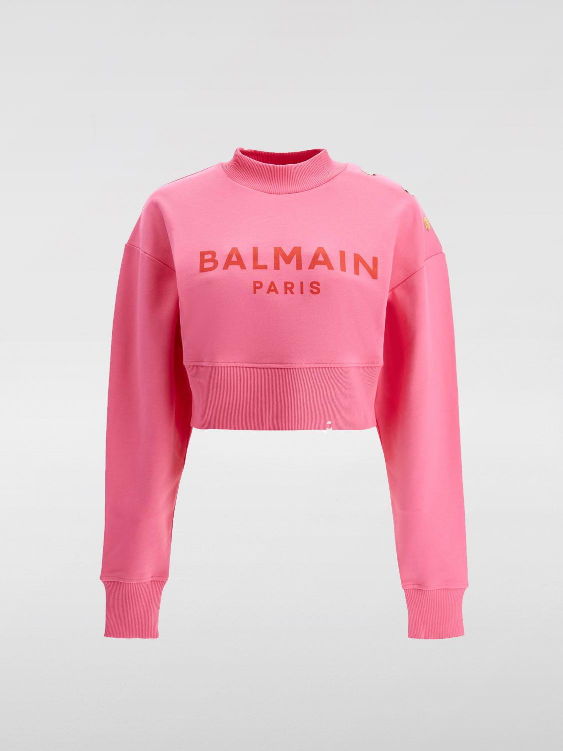 BALMAIN SWEATSHIRT: Pullover damen Balmain, Fuchsia - Img 4