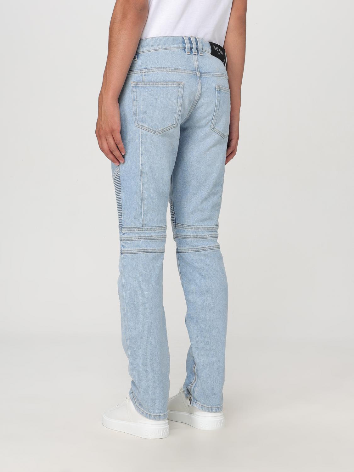 BALMAIN JEANS: Jeans hombre Balmain, Azul Oscuro - Img 3