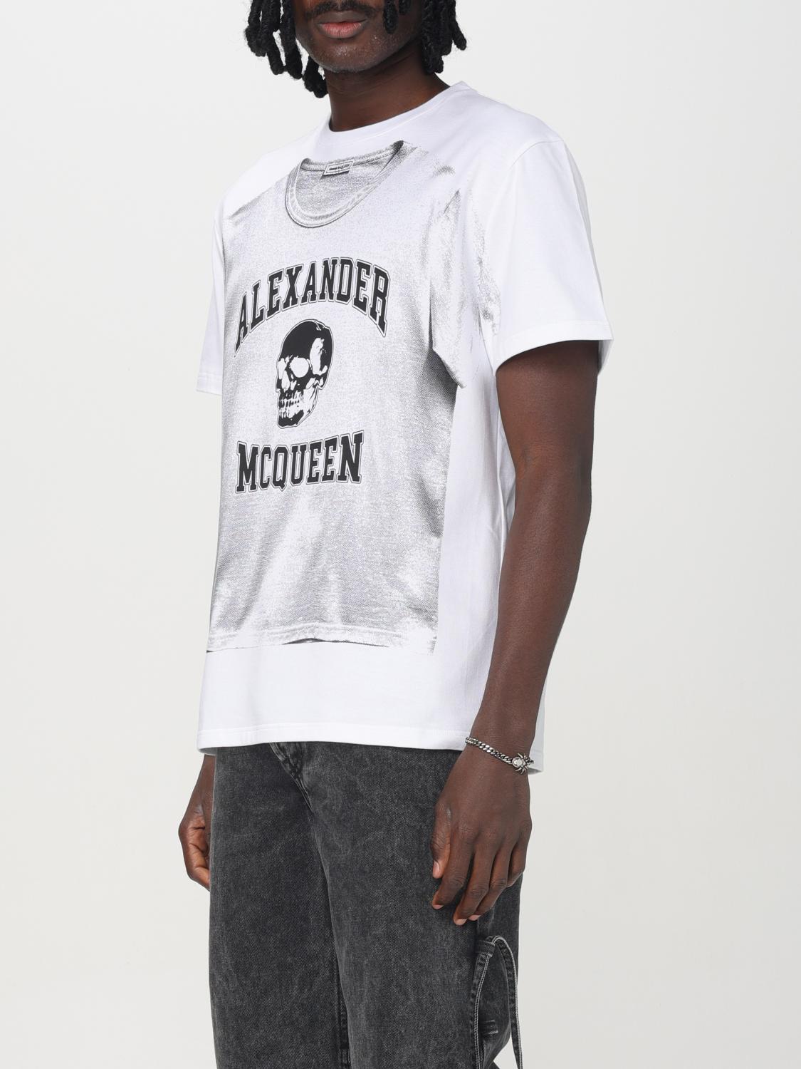 ALEXANDER MCQUEEN T-SHIRT: T-shirt Alexander McQueen in cotone , Bianco - Img 4