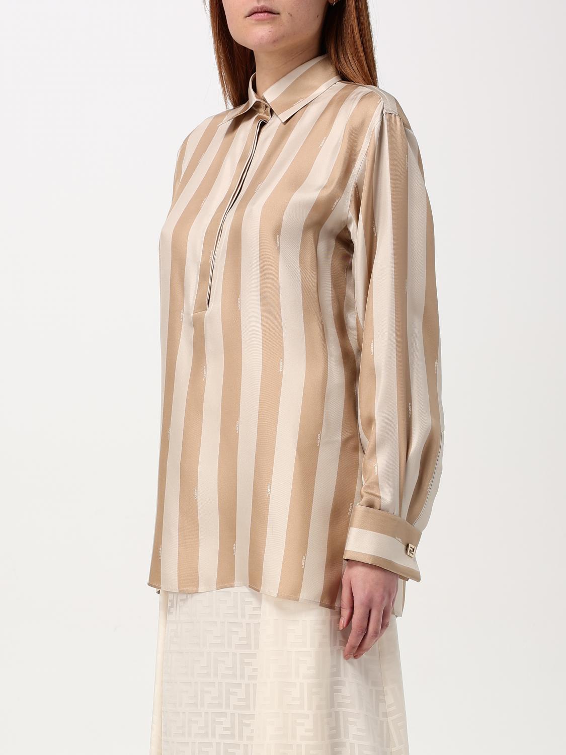 FENDI SHIRT: Shirt woman Fendi, Beige - Img 4