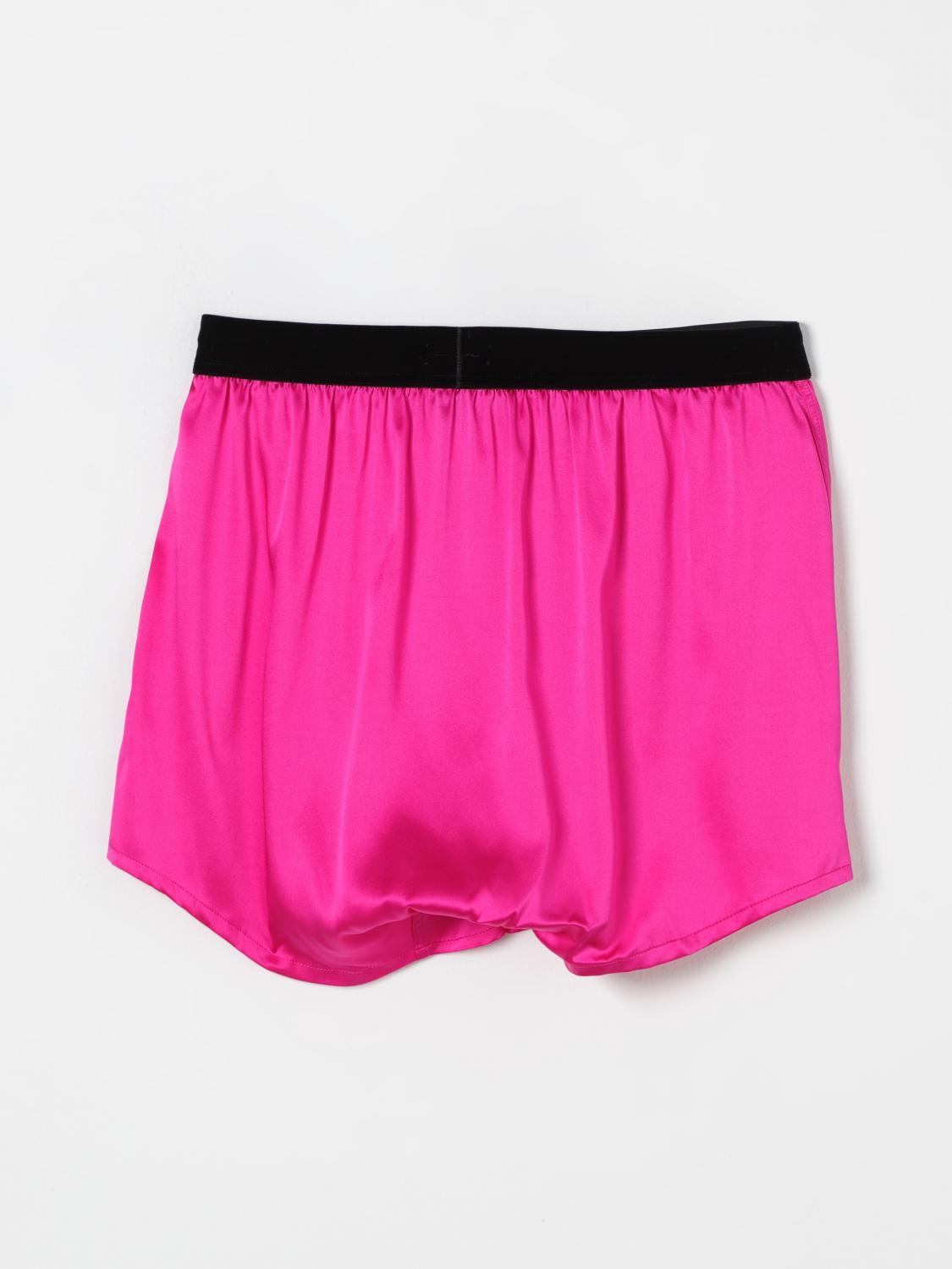 TOM FORD INTIMO: Boxer Tom Ford in seta , Rosa - Img 2
