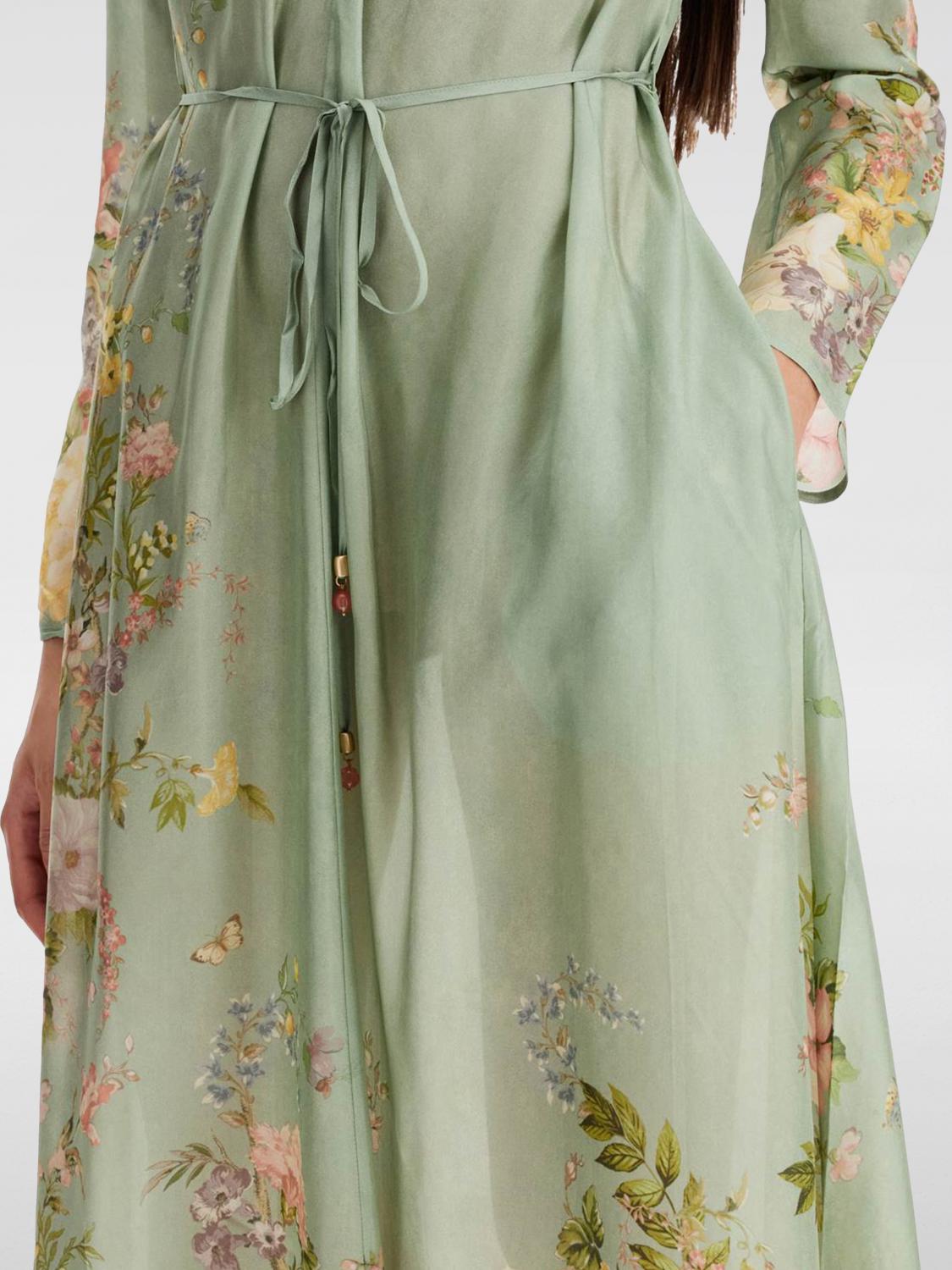 zimmermann dress green Zimmermann MINI REBELLION DRAPE DRESS, GREEN / 0