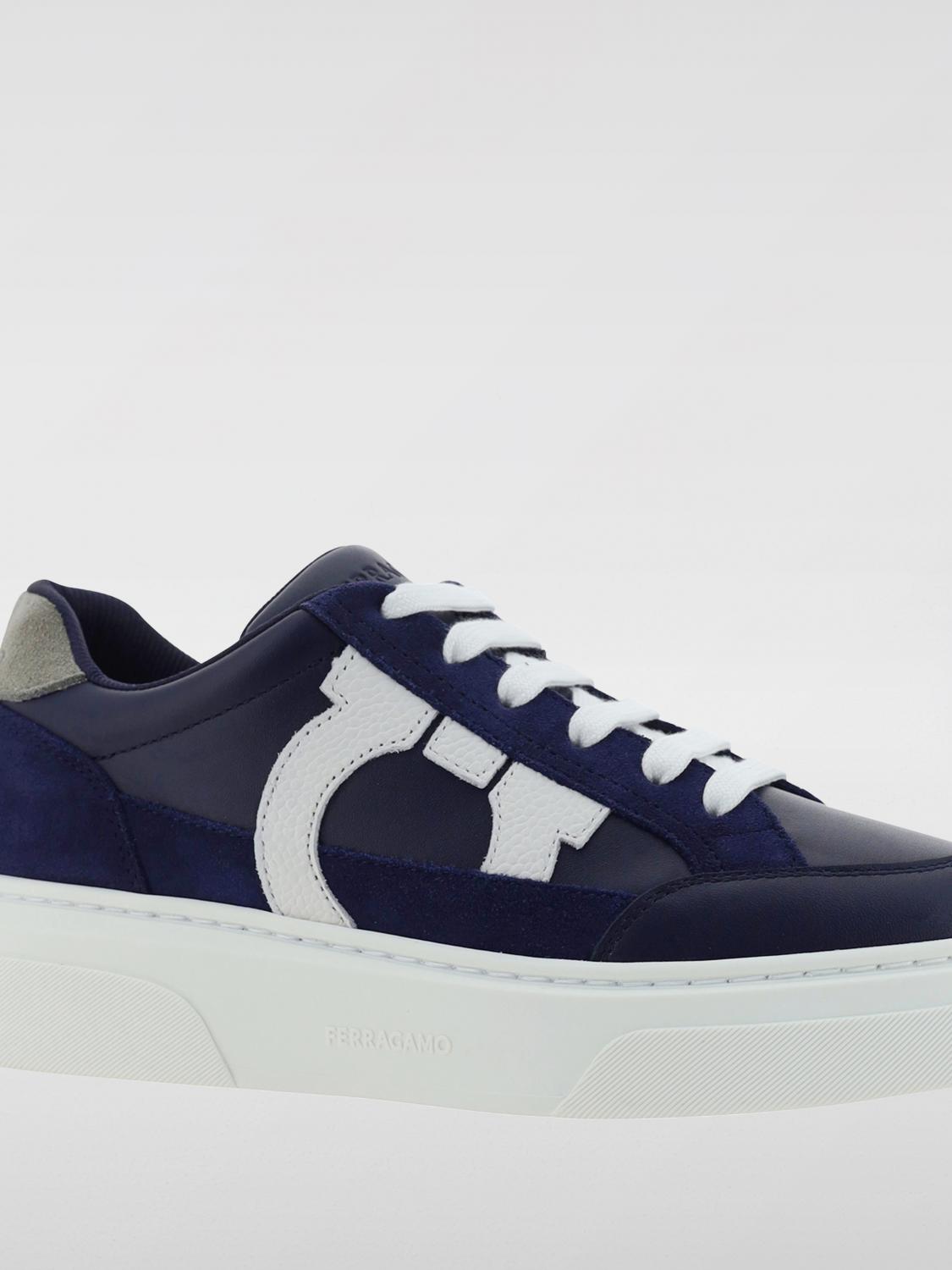 FERRAGAMO SNEAKERS: Sneakers men Ferragamo, Blue - Img 3