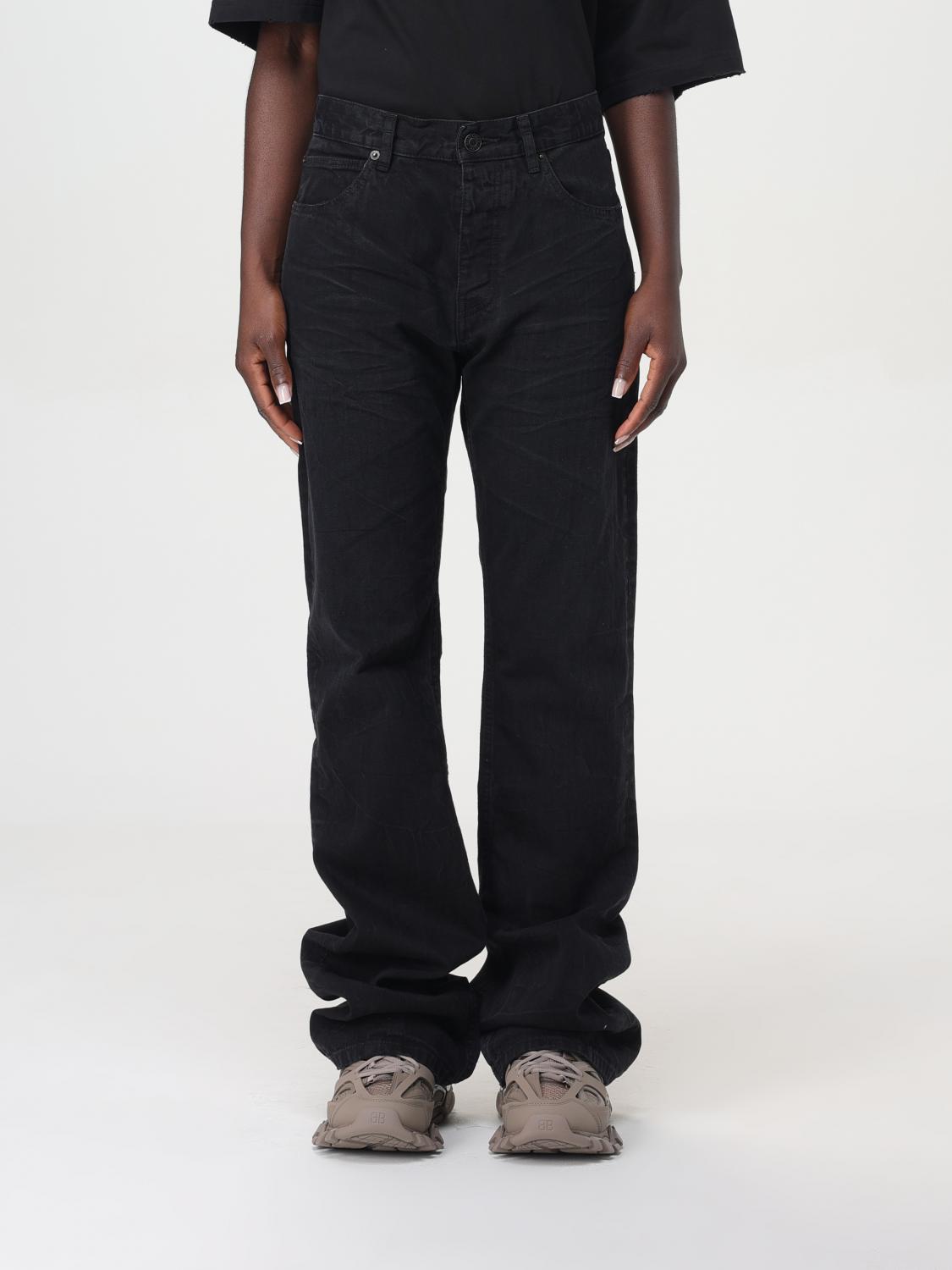 Balenciaga Jeans woman - Black | 794047TQW54 | GIGLIO.COM