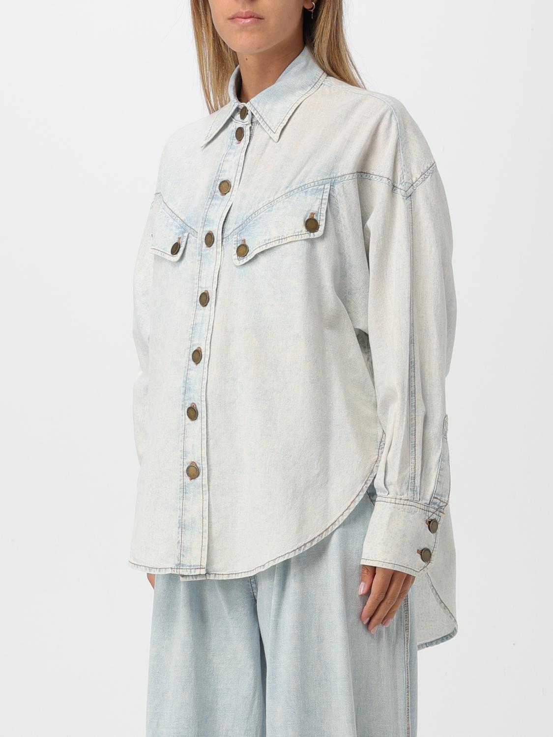 ZIMMERMANN CAMICIA: Camicia Zimmermann in denim di cotone , Blue - Img 4