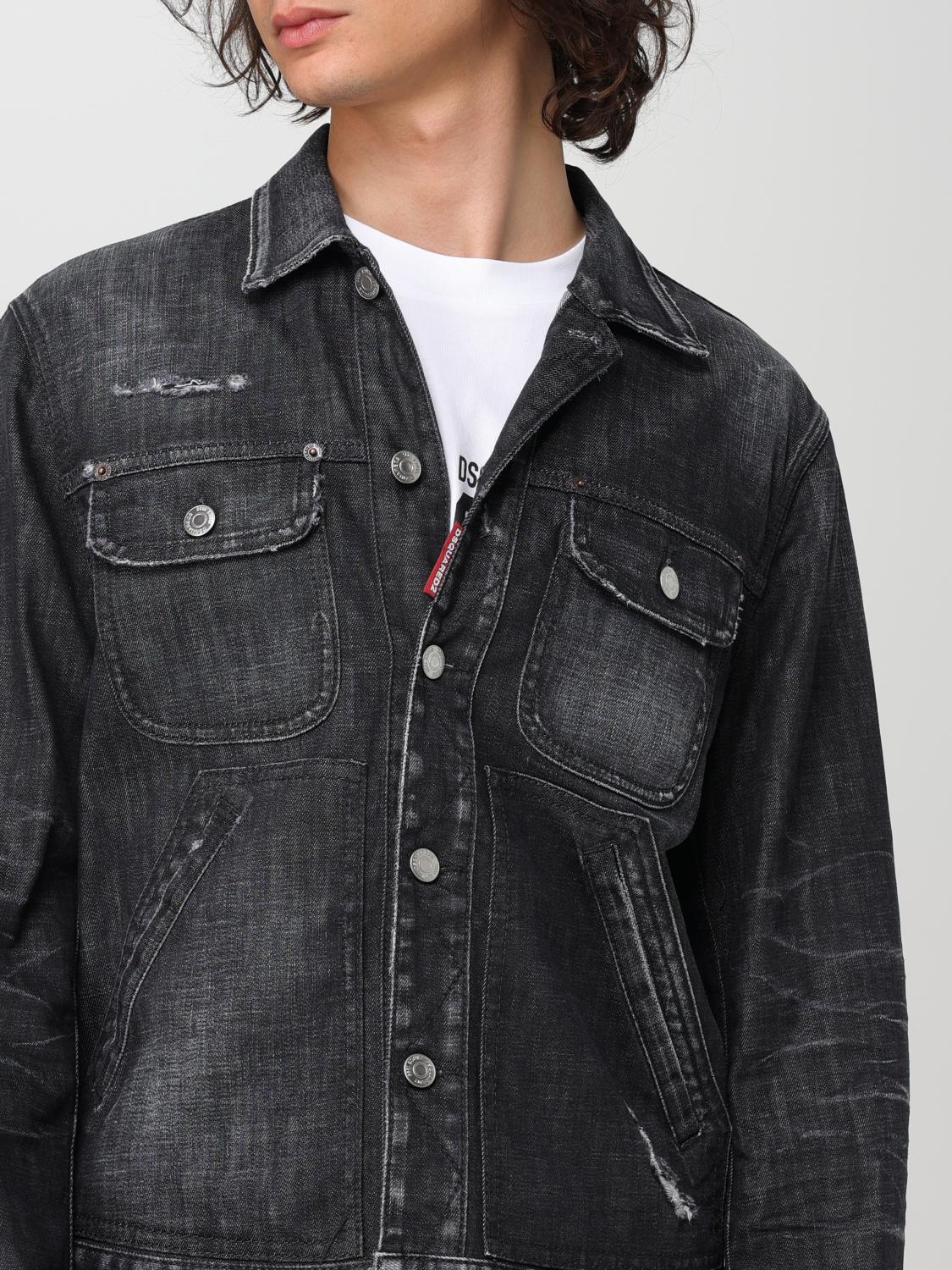 DSQUARED2 CHAQUETA: Chaqueta vaquera Dsquared2, Negro - Img 5