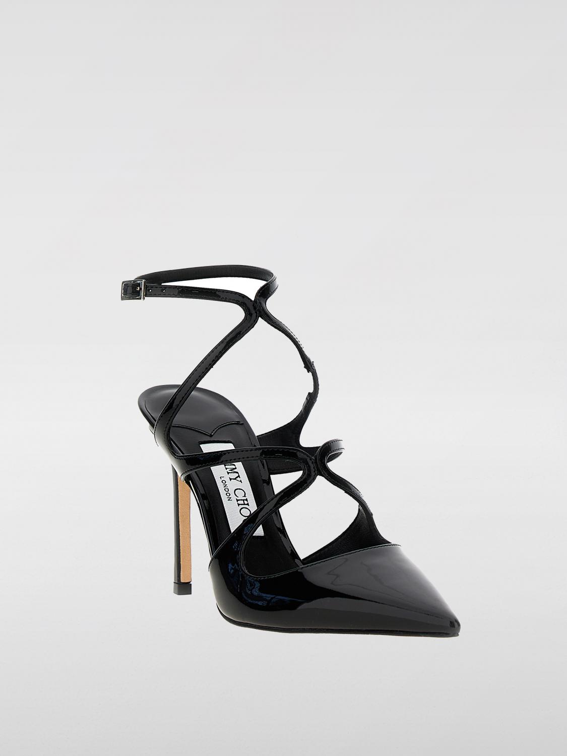 Jimmy Choo 高跟鞋女士- 黑色| AZIA PUMP 95 PAT | GIGLIO.COM