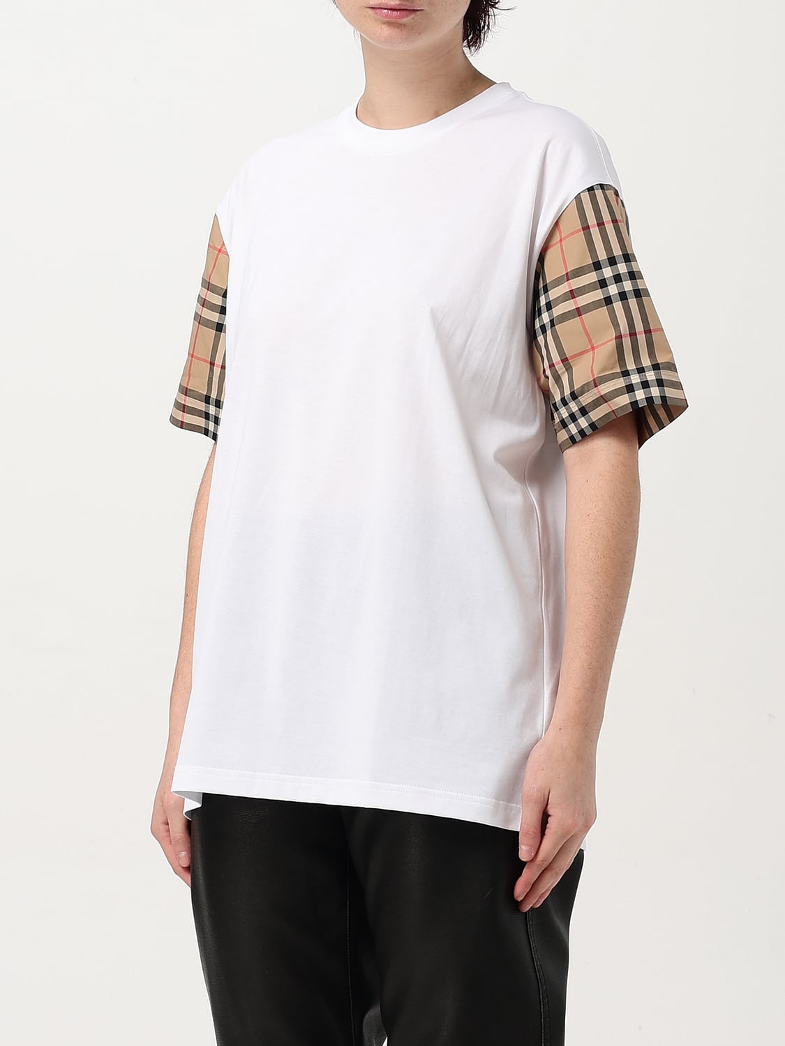 BURBERRY T-SHIRT: Top femme Burberry, Blanc - Img 4