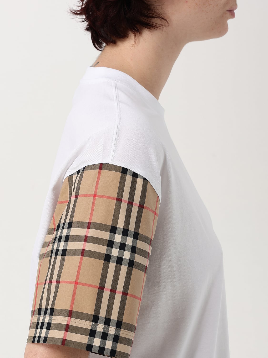 BURBERRY T-SHIRT: Top femme Burberry, Blanc - Img 5