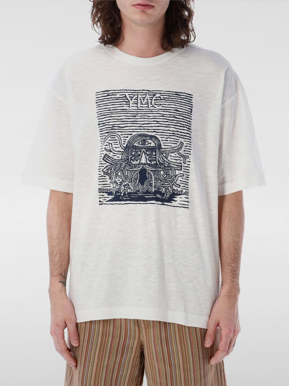 YMC: T-shirt men - White | Ymc t-shirt P6WAIC online at