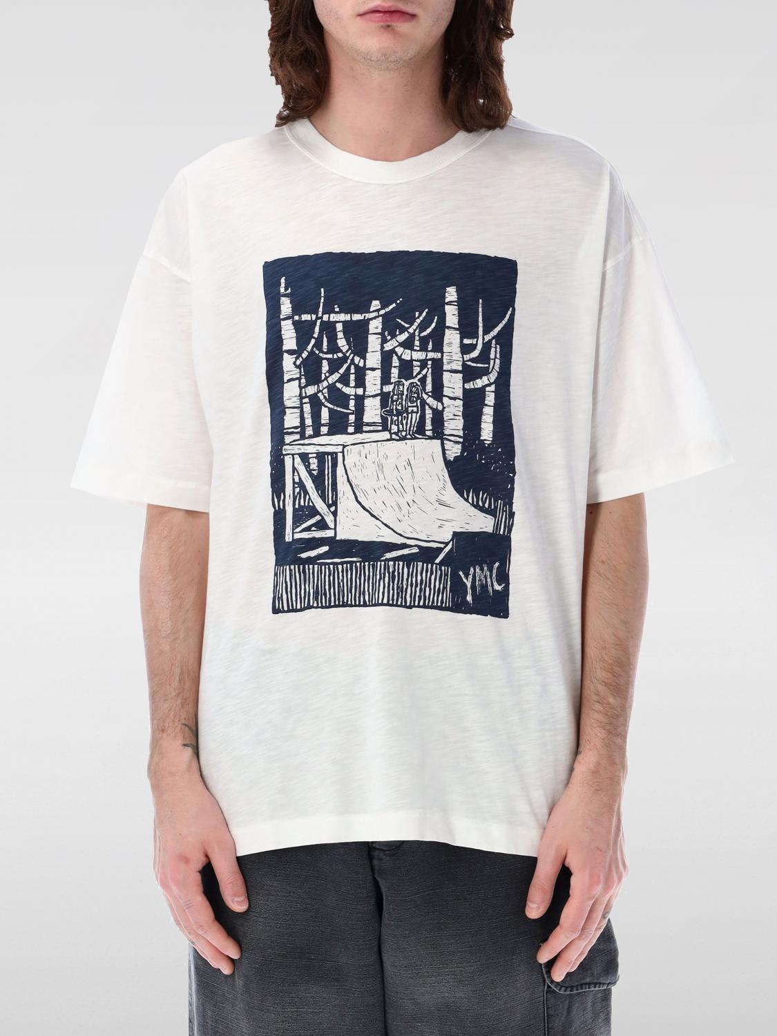 Tシャツ・カットソー YMC Men T-shirt White P6YAE WHITE White Triple T-shirt YMC - men - YMC - divincenzoboutique.com
