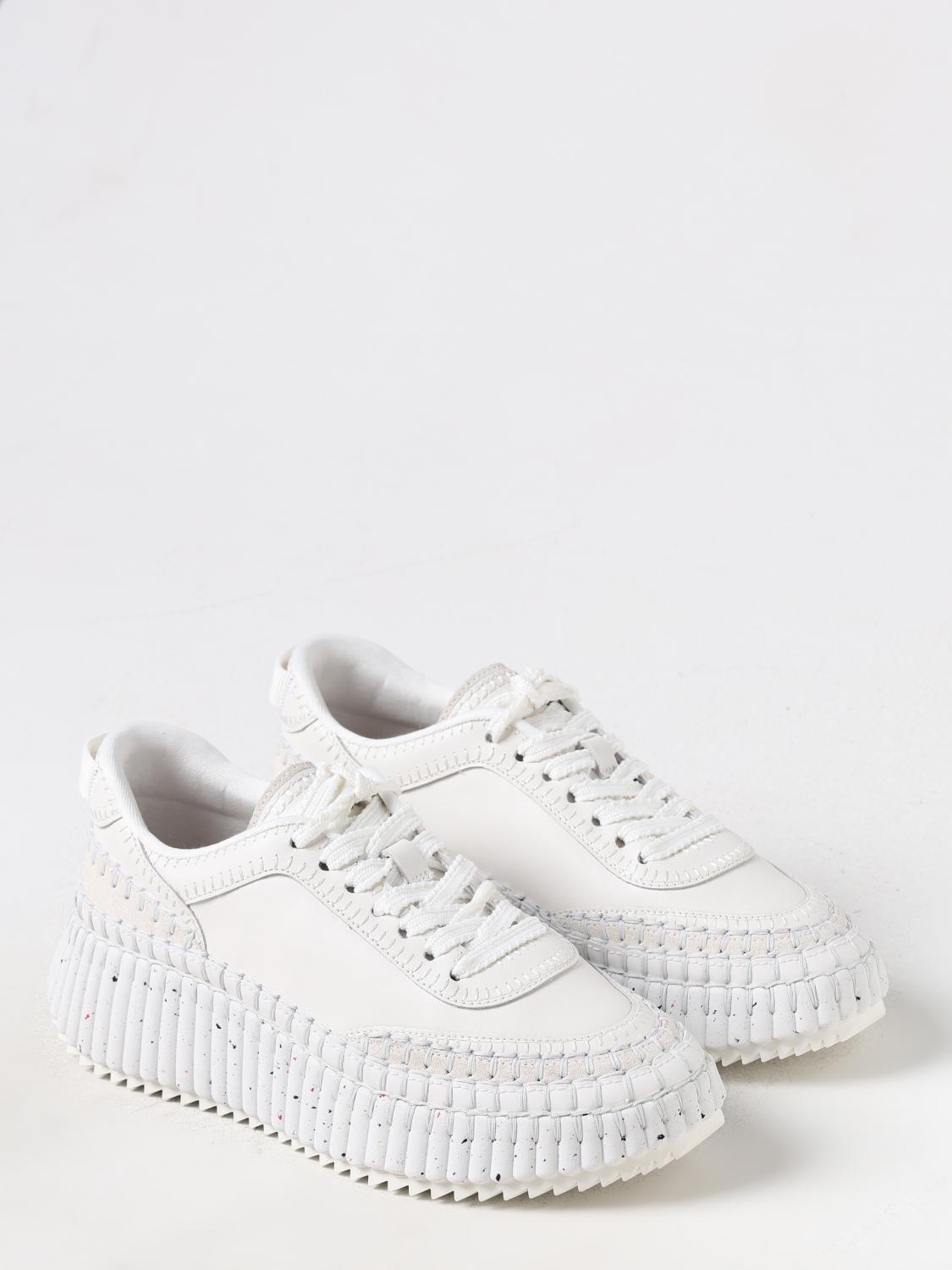 CHLOÉ BASKETS: Baskets femme ChloÉ, Blanc - Img 2