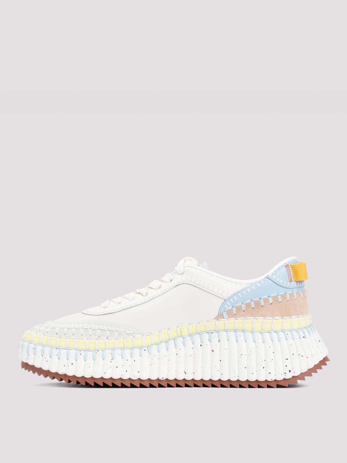 CHLOÉ SNEAKERS: Sneakers Chloè in pelle , Bianco 1 - Img 3