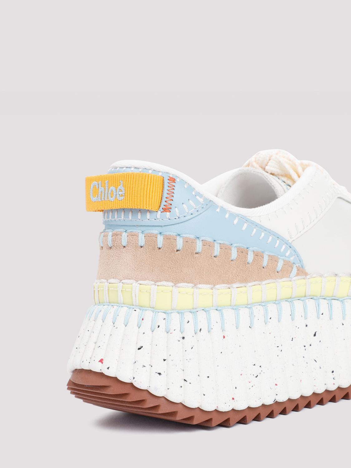 CHLOÉ: Sneakers woman - White 1 | Chloé sneakers CHC24S00RBD