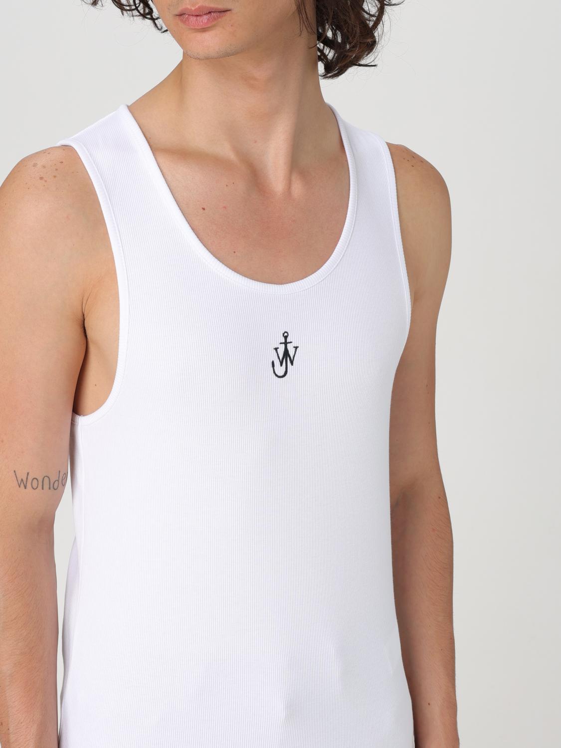 JW ANDERSON ホワイトタンクトップ Jw Anderson タンクトップ メンズ - ホワイト | JO0228PG1512 | GIGLIO.COM
