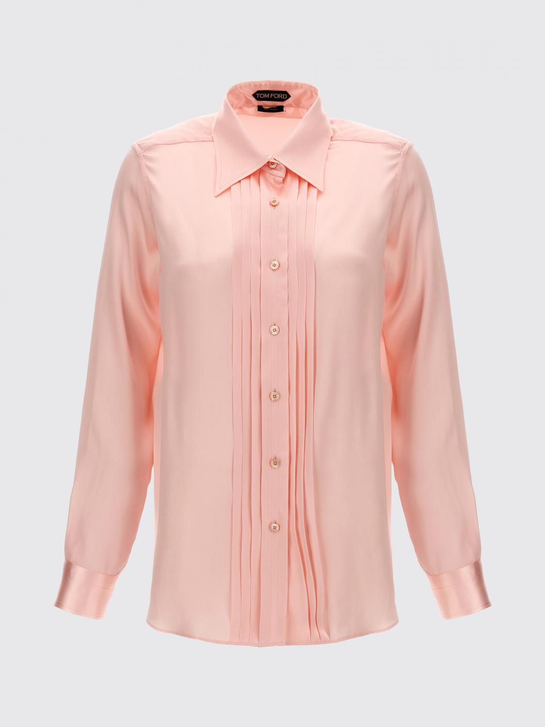 TOM FORD CAMICIA: Camicia di seta Tom Ford, Rosa - Img 1