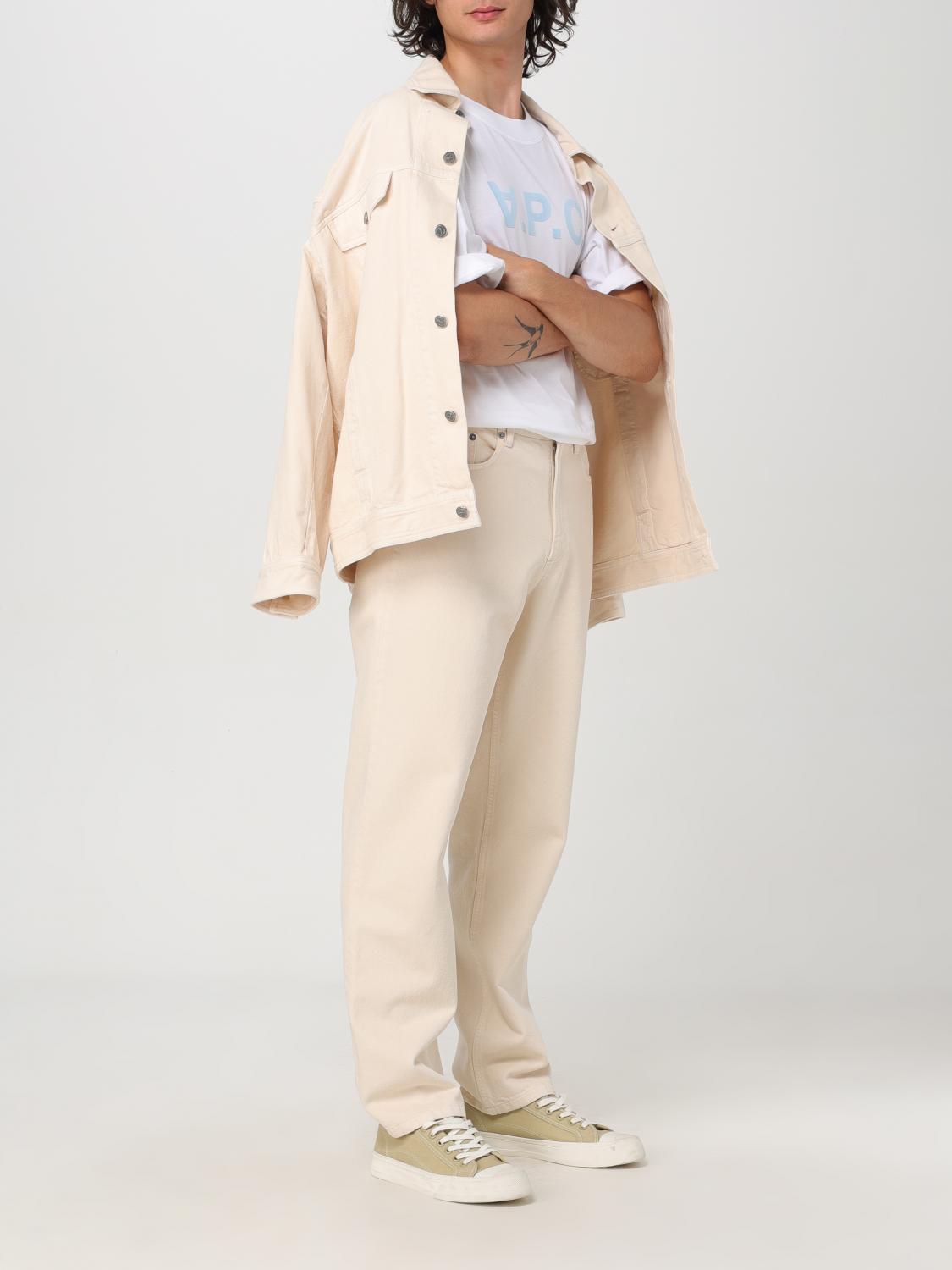 A.P.C. JEANS: Jeans homme A.P.C., Beige - Img 2