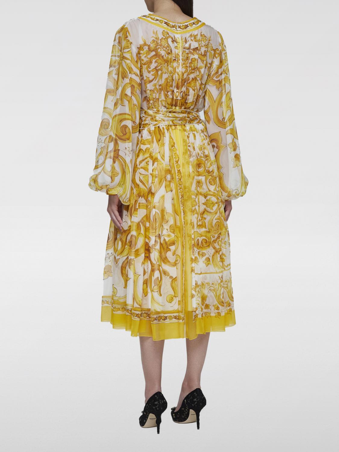 Dolce & Gabbana Dress woman - Yellow | F6CNUTHI1MF | GIGLIO.COM