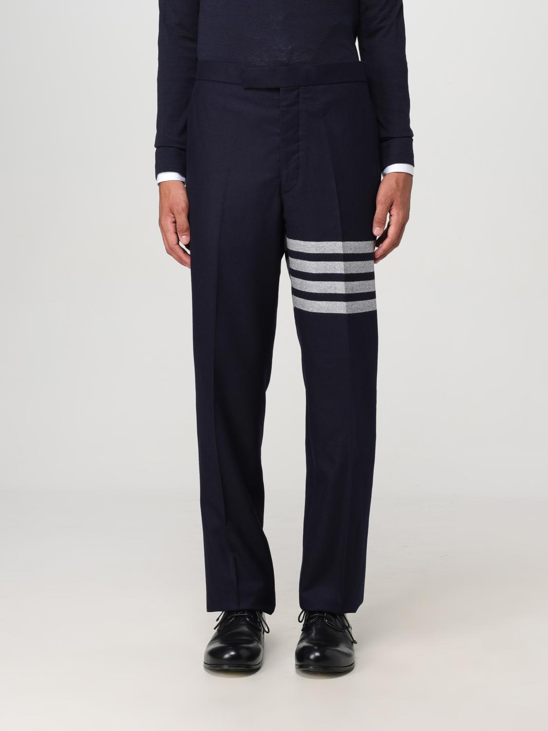 THOM BROWNE PANTALONI: Pantalone Thom Browne in lana , Blue Navy - Img 1