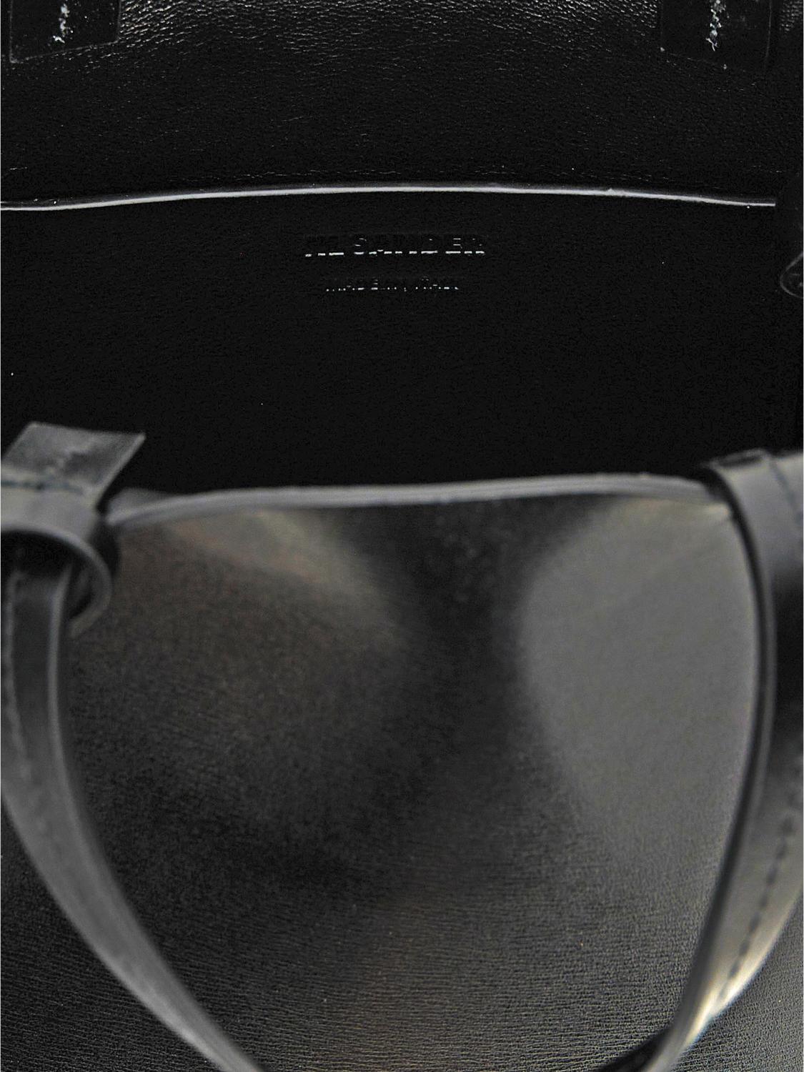 JIL SANDER BORSA MINI: Borsa Bond Jil Sander in pelle , Nero - Img 4