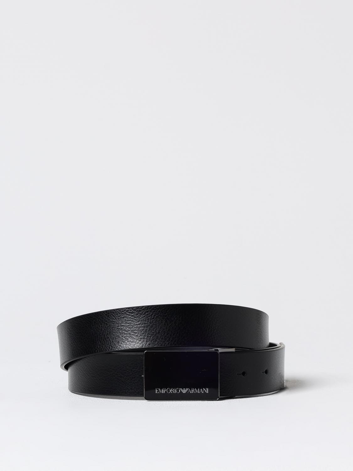 EMPORIO ARMANI Belt men Black Emporio Armani belt Y4S427YTU7J online at GIGLIO.COM