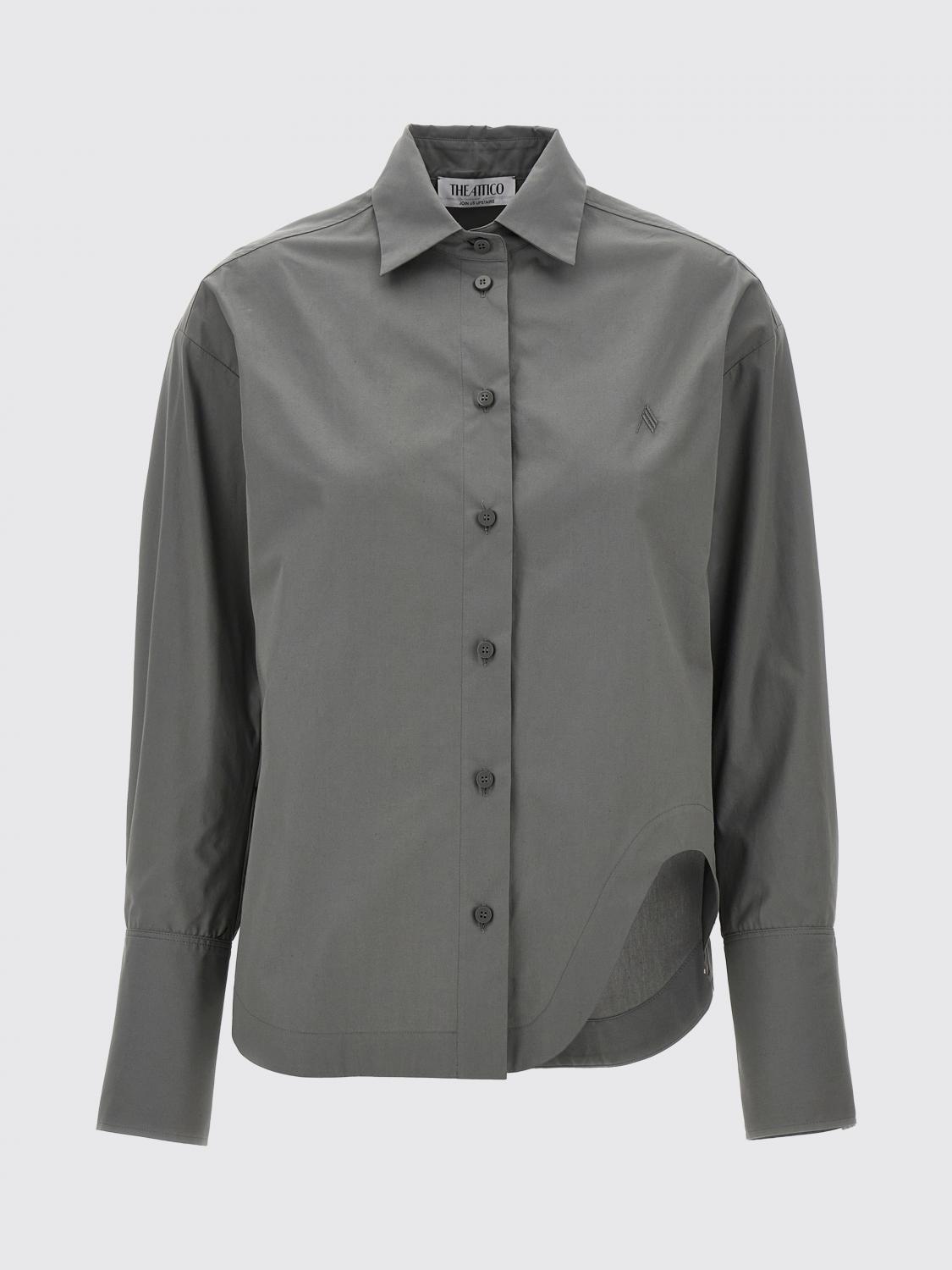 THE ATTICO CHEMISE: Chemise femme The Attico, Gris - Img 1