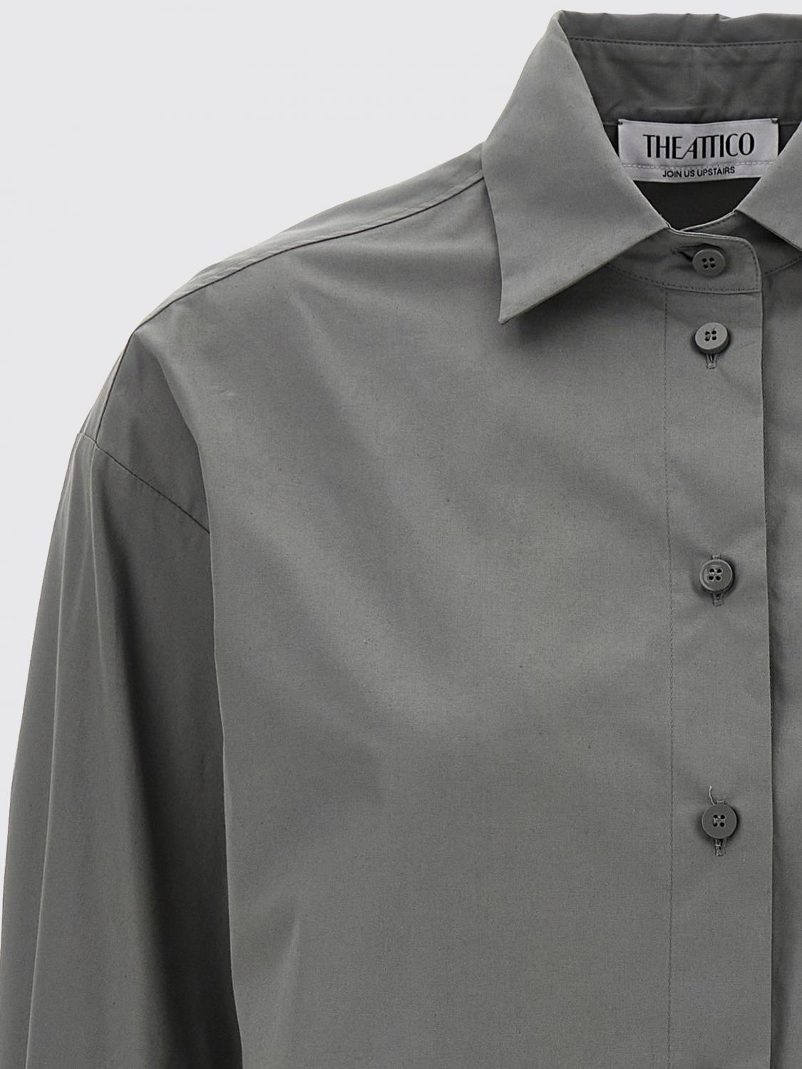 THE ATTICO CHEMISE: Chemise femme The Attico, Gris - Img 3