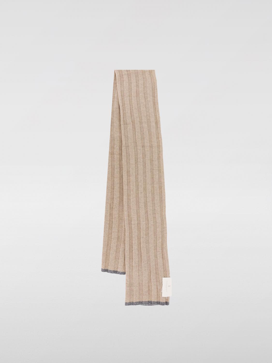 Brunello Cucinelli Scarf men - Brown | M2240819 | GIGLIO.COM
