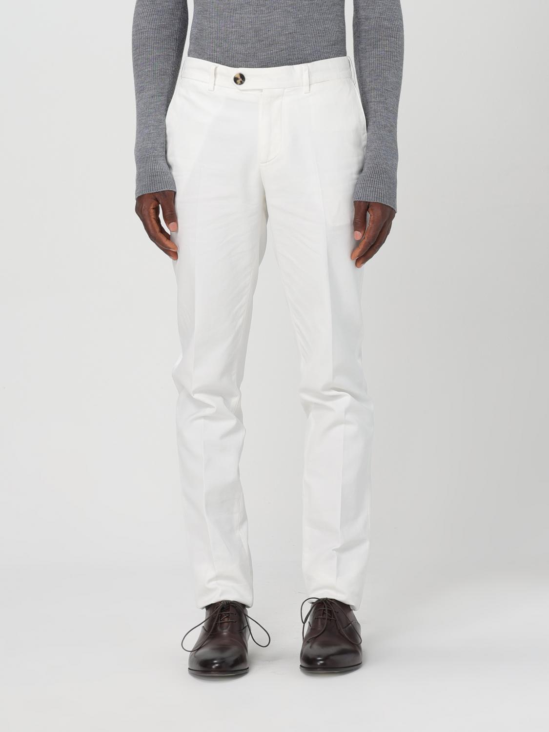 BRUNELLO CUCINELLI 팬츠: Brunello Cucinelli 코튼 팬츠, 화이트 - Img 1